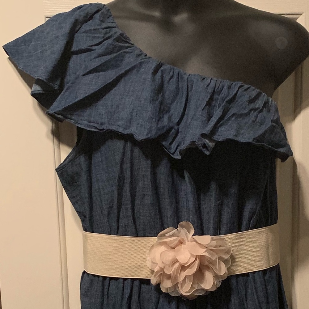 One shoulder maxi dress